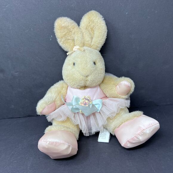 Daisy Kingdom Ballerina Bunny Pink Tutu Dress Plush Stuffed Rabbit Vintage 1992
